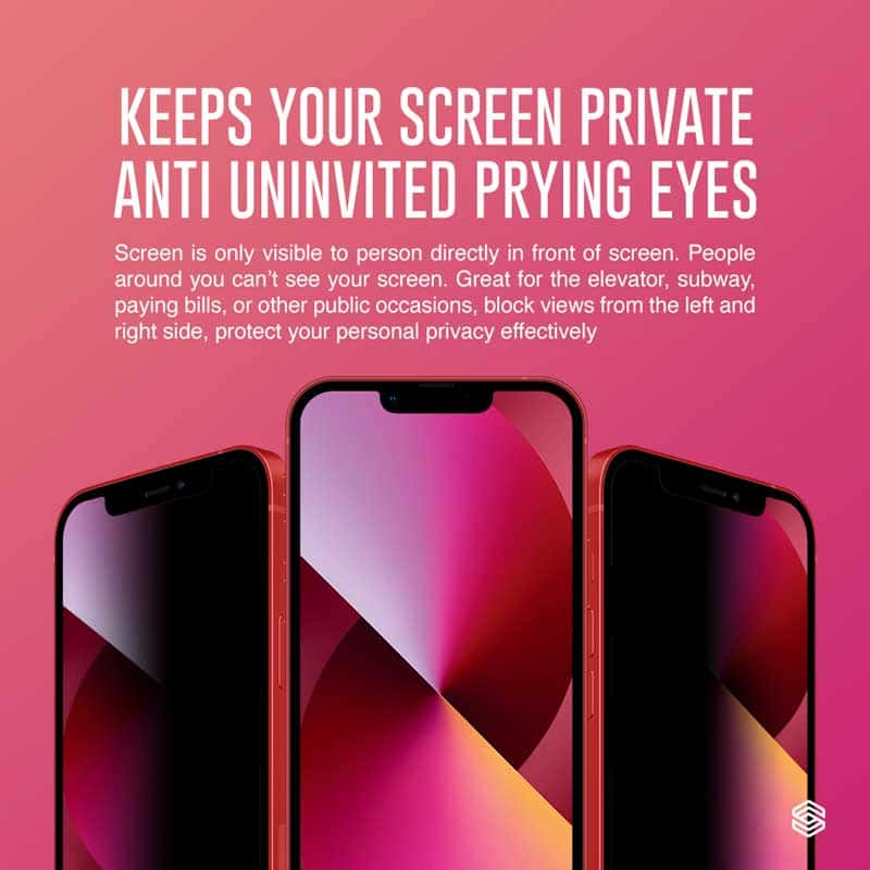 SIEGE GLASTIMATE APPLE iPhone 13 MINI 2.5D ( PRIVACY – MATTE ) PREMIUM TEMPERED GLASS SCREEN PROTECTION