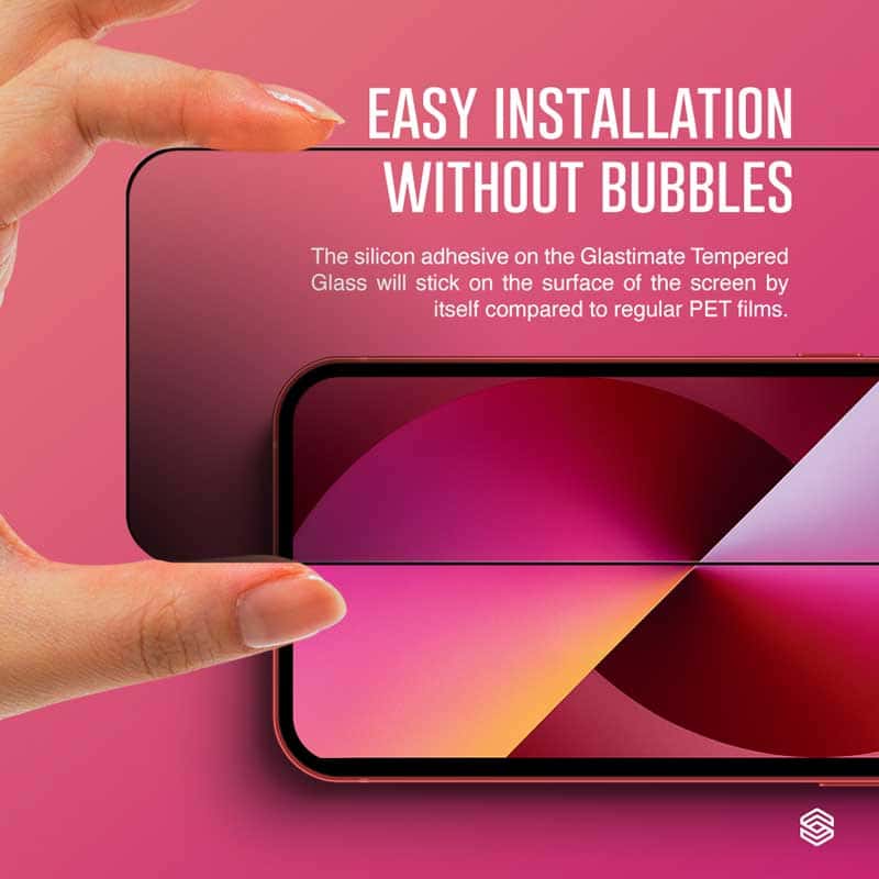 SIEGE GLASTIMATE APPLE iPhone 13 MINI 2.5D ( PRIVACY – MATTE ) PREMIUM TEMPERED GLASS SCREEN PROTECTION