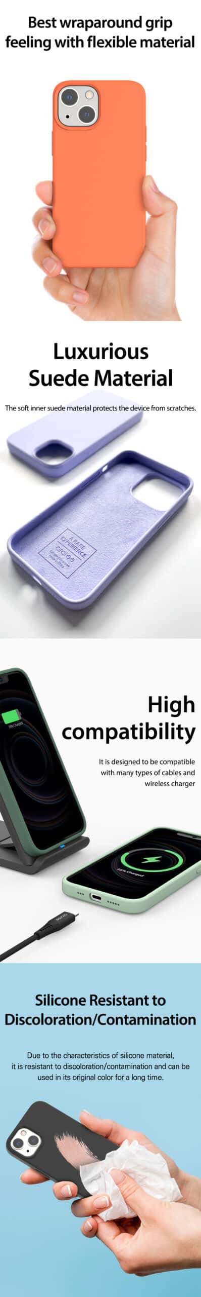 Araree TYPOSKIN Apple iPhone 13 / 13 Mini / 13 Pro / 13 Pro Max Soft &Smooth Silicone Protective Phone Case
