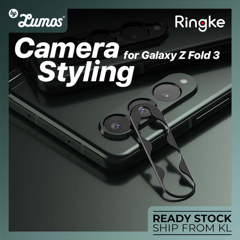 RINGKE CAMERA STYLING Samsung Galaxy Z Fold 3 Lens Protector Durable Aluminum Frame Tough Anti-Reflective