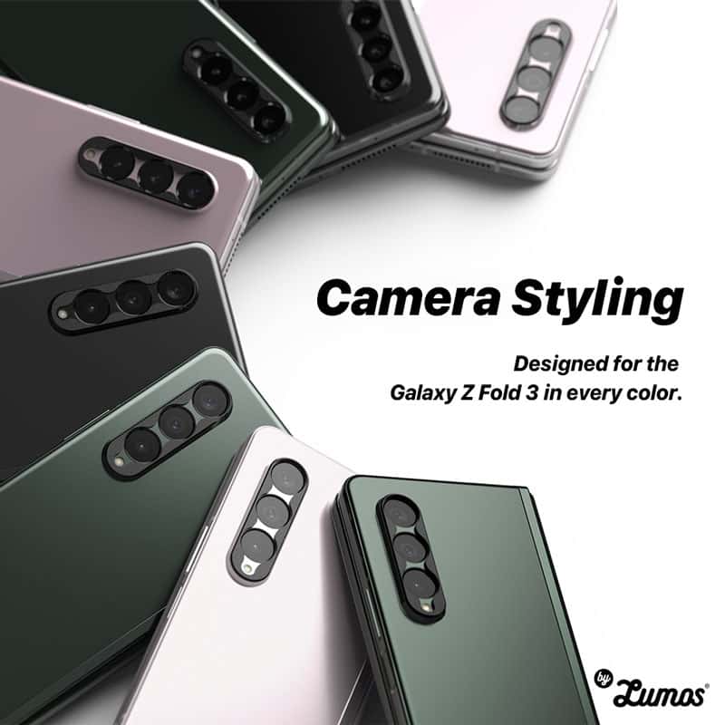 RINGKE CAMERA STYLING Samsung Galaxy Z Fold 3 Lens Protector Durable Aluminum Frame Tough Anti-Reflective