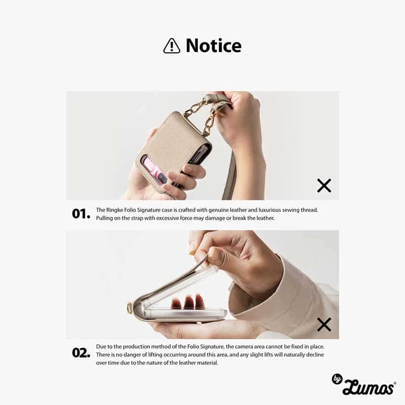 RINGKE FOLIO SIGNATURE CARD POCKET SERIES For Samsung Galaxy Z Flip 3 Protective Phone Case