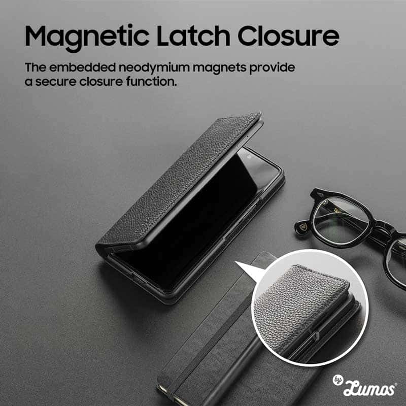 RINGKE FOLIO SIGNATURE Standard & EZ Strap For Samsung Galaxy Z Fold 3 Inclusive Edge Drop Protection Case Casing