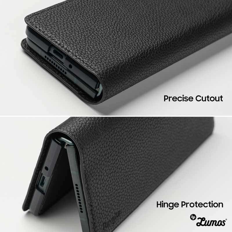 RINGKE FOLIO SIGNATURE Standard & EZ Strap For Samsung Galaxy Z Fold 3 Inclusive Edge Drop Protection Case Casing