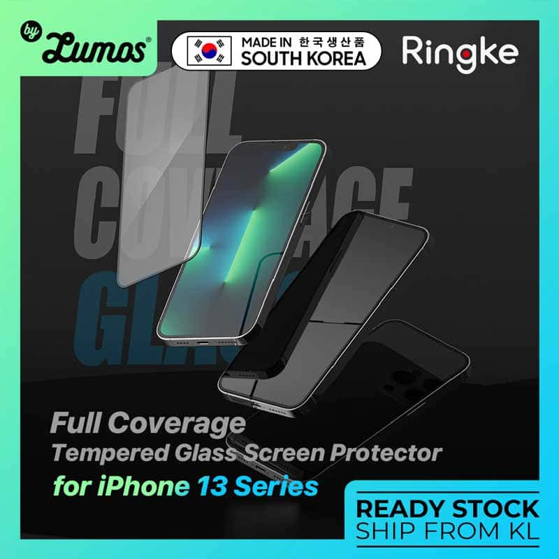 RINGKE INVISIBLE DEFENDER Full Coverage Tempered Glass Screen Protector for iPhone 13 Mini, 13, 13 Pro, 13 Pro Max
