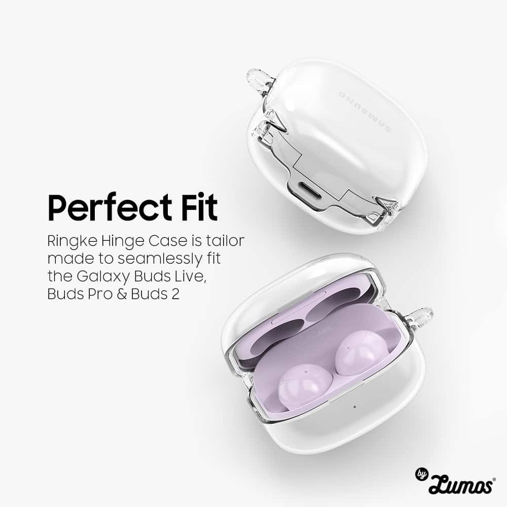 RINGKE Hinge Samsung Galaxy Buds Live / Buds Pro / Buds2 Military Grade Shockproof Transparent Case