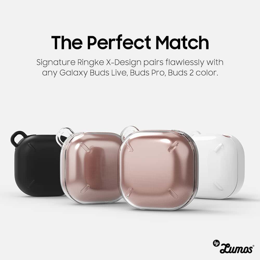 RINGKE Hinge Samsung Galaxy Buds Live / Buds Pro / Buds2 Military Grade Shockproof Transparent Case