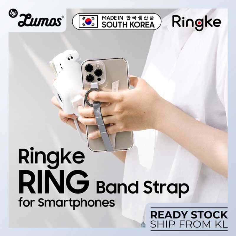 RINGKE RING BAND STRAP With Smart Device Universal Phone Lanyard Adjustable Crossbody Convertible Neck Strap, Wrist Strap