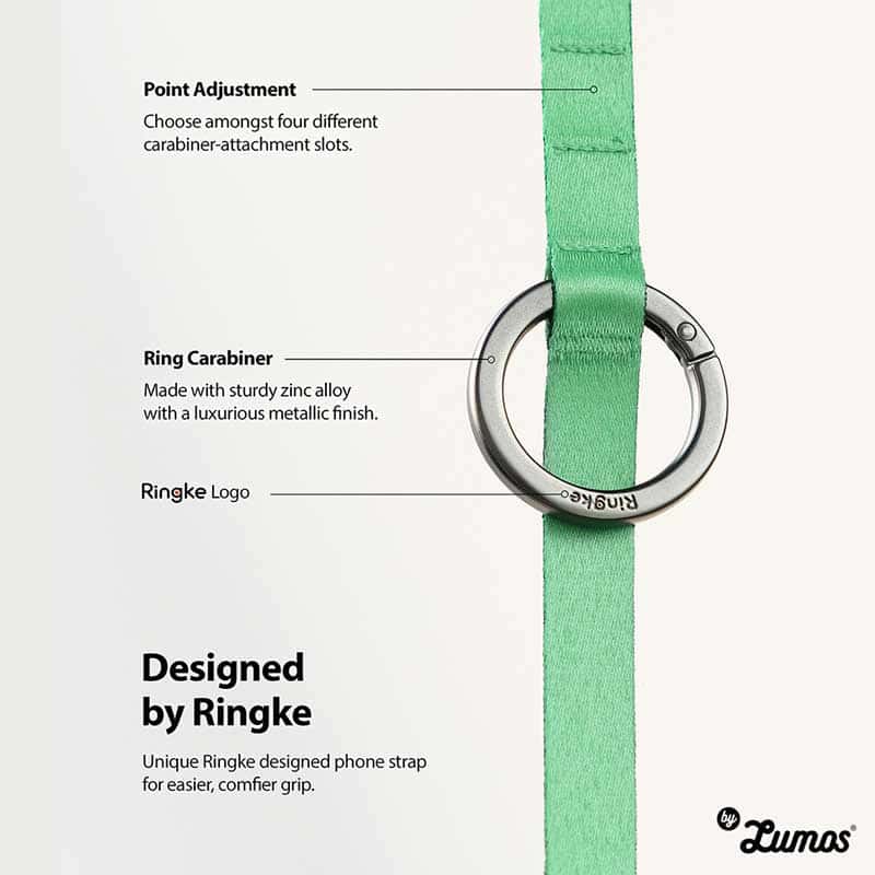 RINGKE RING BAND STRAP With Smart Device Universal Phone Lanyard Adjustable Crossbody Convertible Neck Strap, Wrist Strap