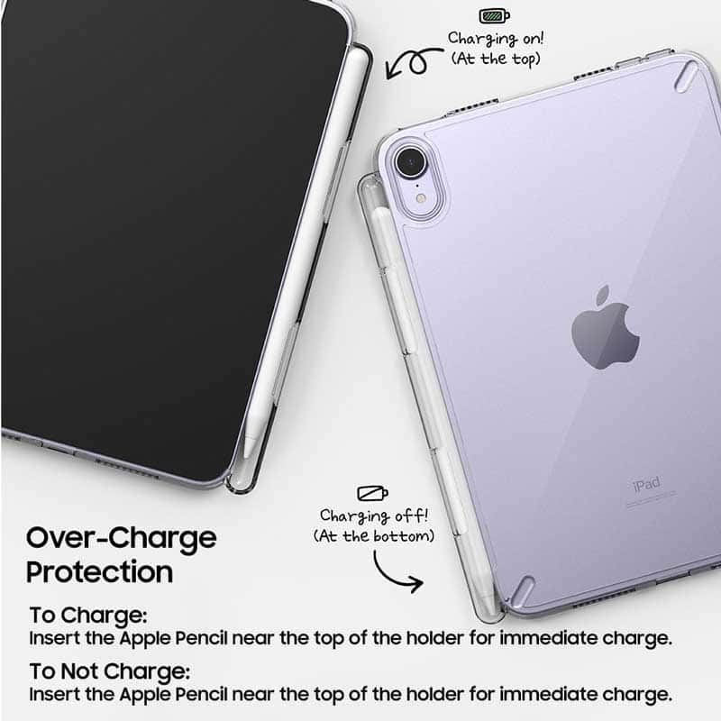 RINGKE Apple iPad Mini 6 Fusion Designed With Pen Holder Transparent Hard Protective Case
