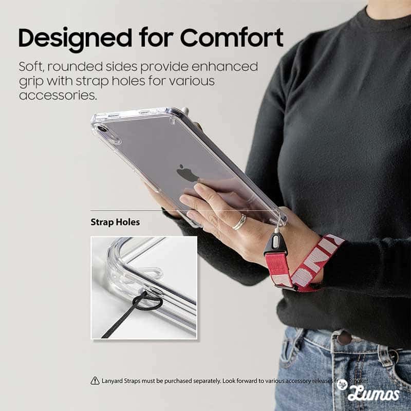 RINGKE Apple iPad Mini 6 Fusion Designed With Pen Holder Transparent Hard Protective Case
