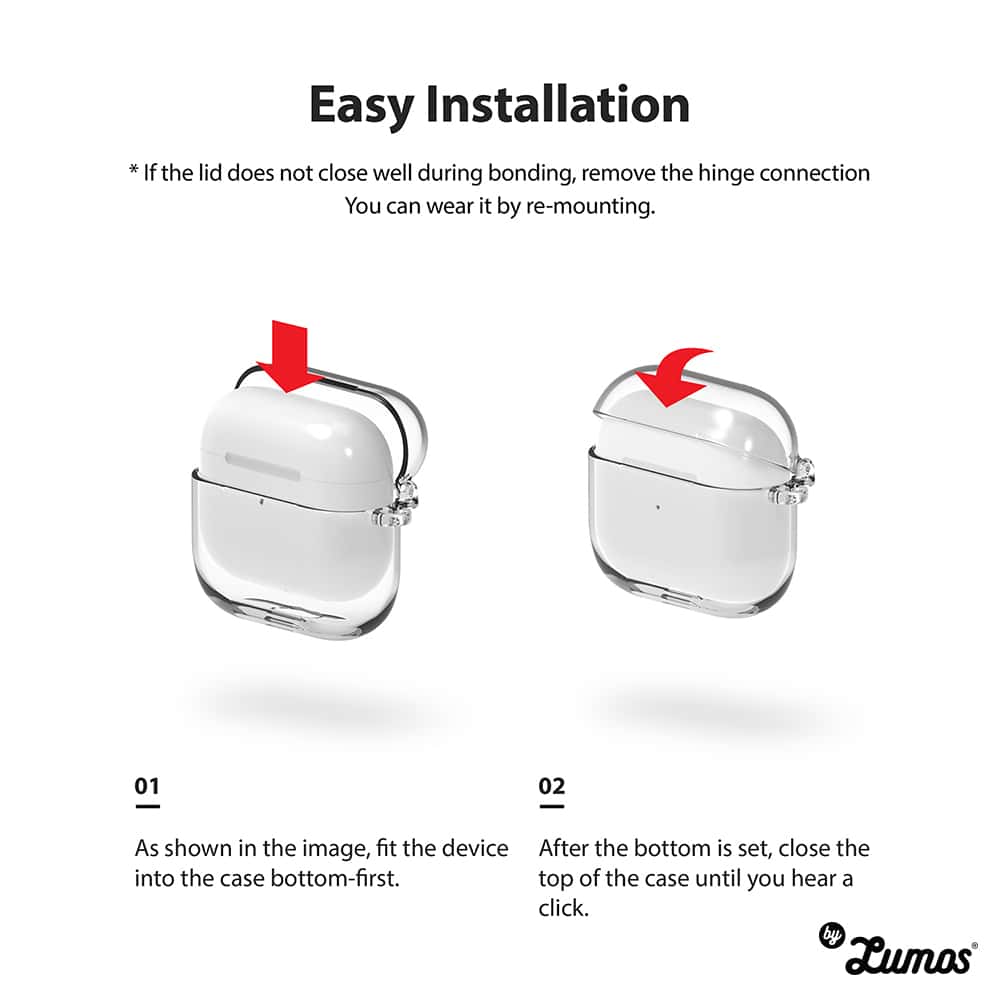 RINGKE Hinge AirPods 3 Durable Full Transparent Protection Case