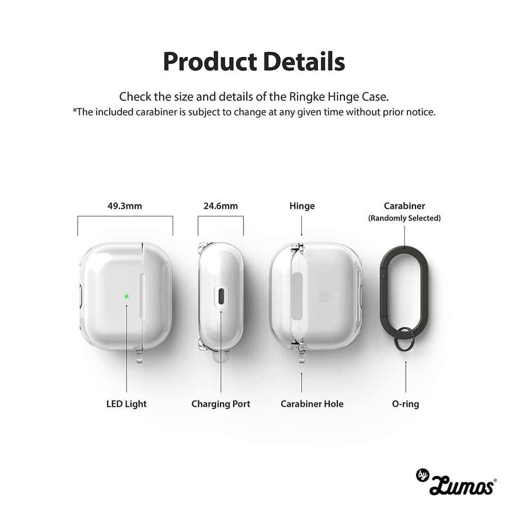 RINGKE Hinge AirPods 3 Durable Full Transparent Protection Case