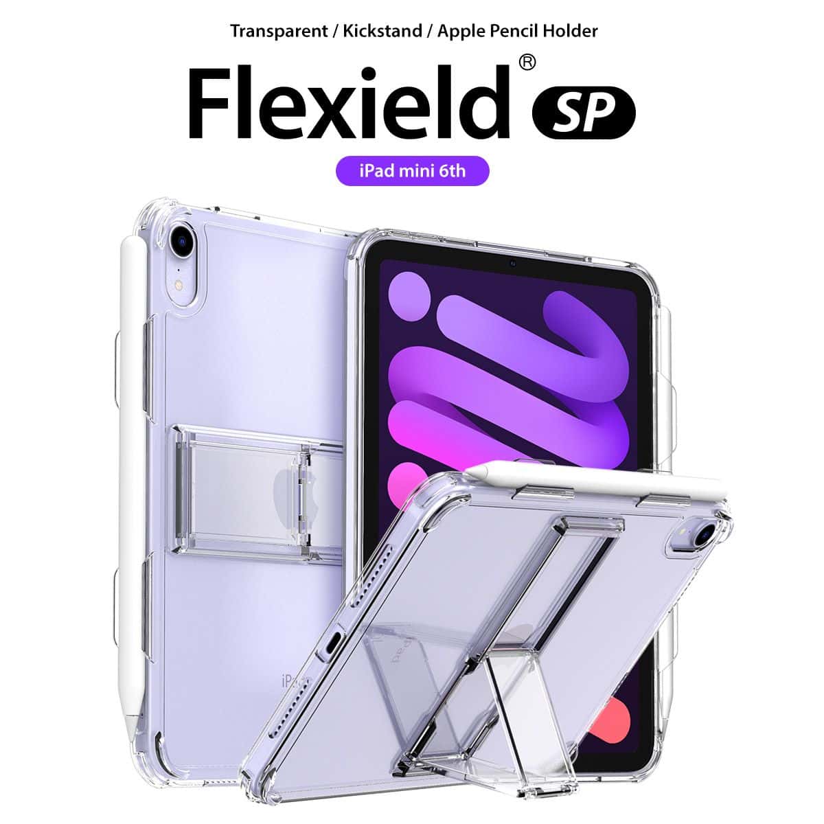 Araree Flexield SP Apple iPad Mini 6th Mach Stand Angle Control Protection Apple Pencil Holder Flexible Case