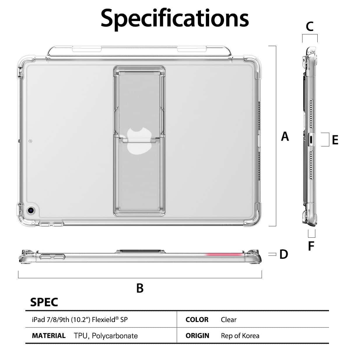 Araree Flexield SP Apple iPad 7/ 8/9th (10.2 inch) Mach Stand Angle Control Protection Flexible Case