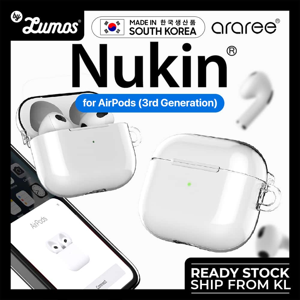 Araree Nukin Apple AirPods 3rd Generation Full Transparent Protection Case