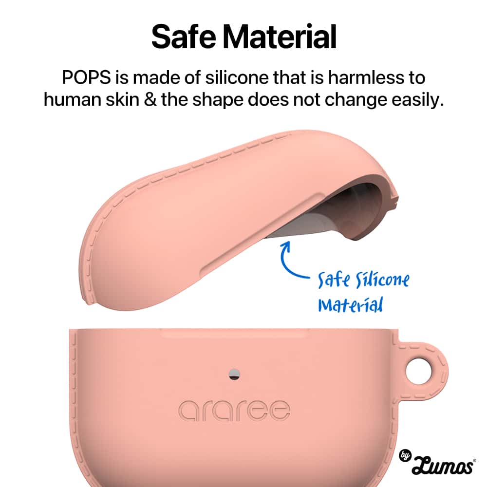Araree POPS Case Apple AirPods 3rd Generation Silicone Case & Carabiner