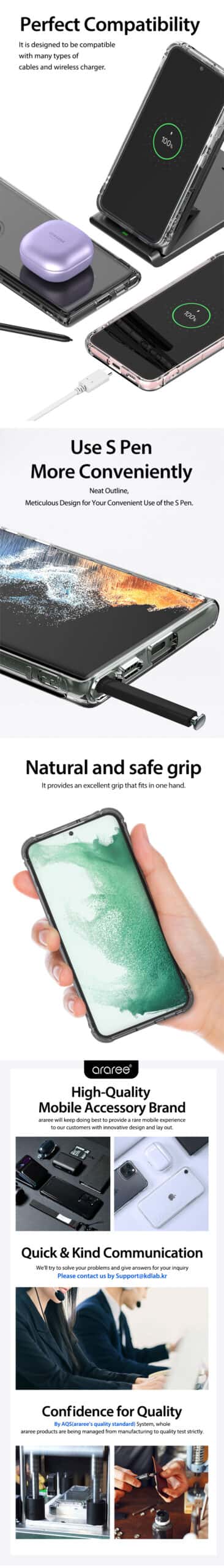 ARAREE FLEXIELD Samsung Galaxy S22 / S22 Plus / S22 Ultra Soft Clear Protective Case