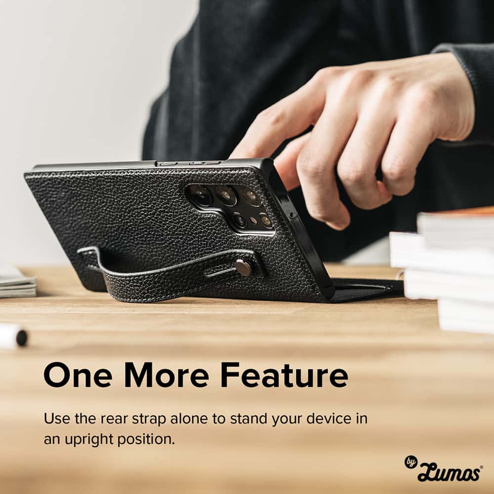 RINGKE FOLIO SIGNATURE EZ STRAP For Samsung Galaxy S22 Ultra Inclusive Edge Drop Protection Case