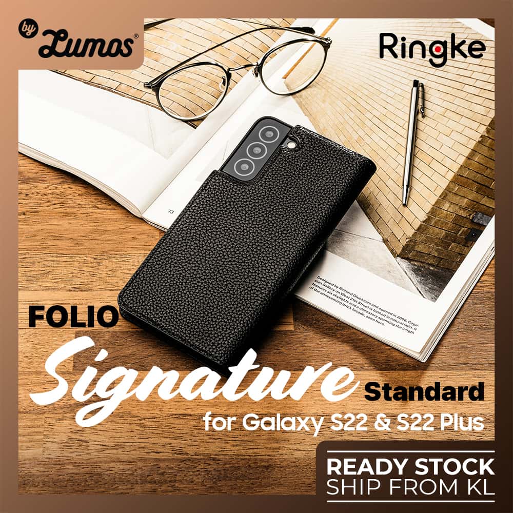 [READY STOCK] RINGKE FOLIO SIGNATURE Standard For Samsung Galaxy S22 / S22 Plus Inclusive Edge Drop Protection Case