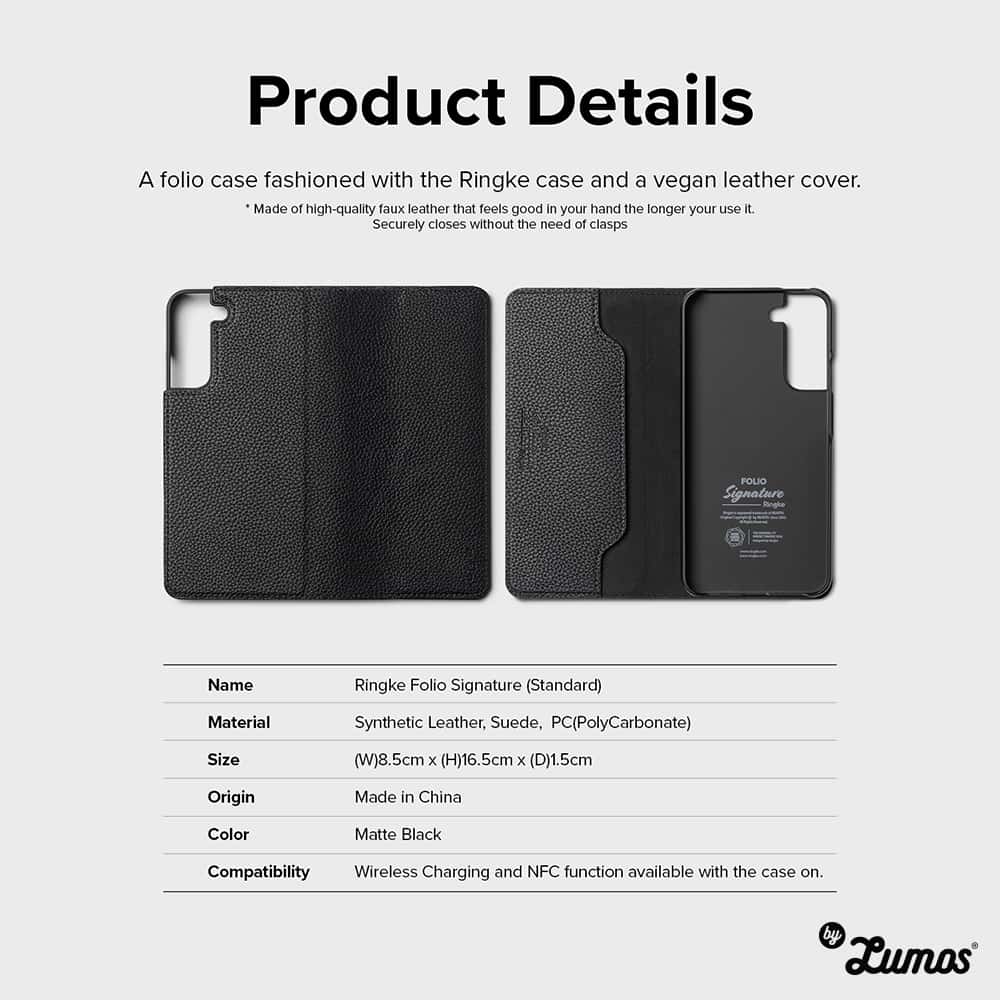 [READY STOCK] RINGKE FOLIO SIGNATURE Standard For Samsung Galaxy S22 / S22 Plus Inclusive Edge Drop Protection Case