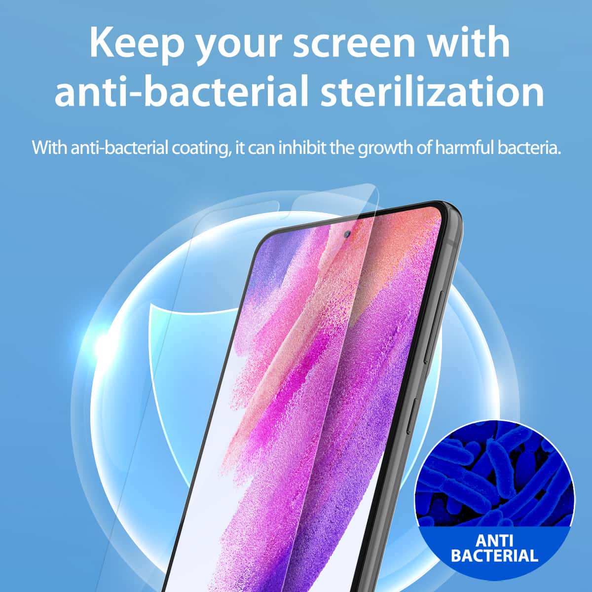 ARAREE SAMSUNG GALAXY S21 FE 5G PURE DIAMOND PET SCREEN PROTECTOR FILM ANTI-BACTERIAL