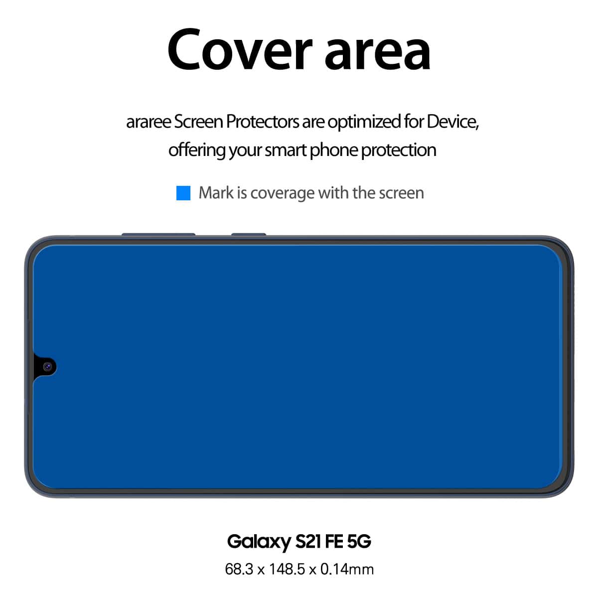 ARAREE SAMSUNG GALAXY S21 FE 5G PURE DIAMOND PET SCREEN PROTECTOR FILM ANTI-BACTERIAL