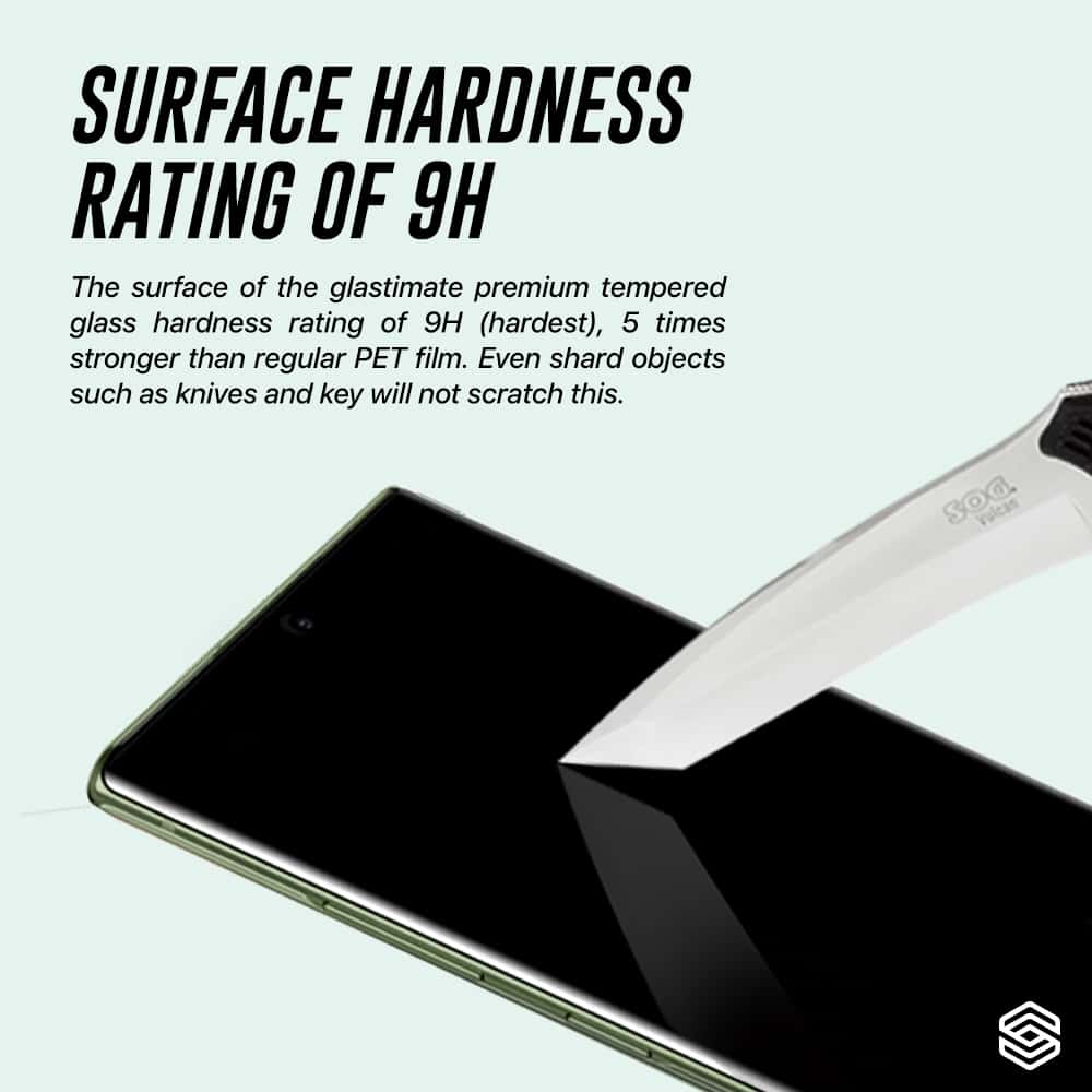 SIEGE GLASTIMATE Samsung Galaxy S22 Full Coverage Protection Premium Tempered Glass Screen Protector