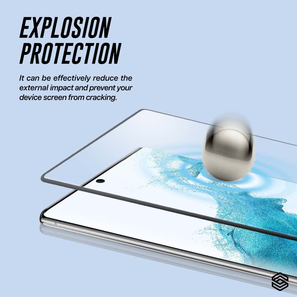 SIEGE GLASTIMATE Samsung Galaxy S22 Plus Full Coverage Protection Premium Tempered Glass Screen Protector