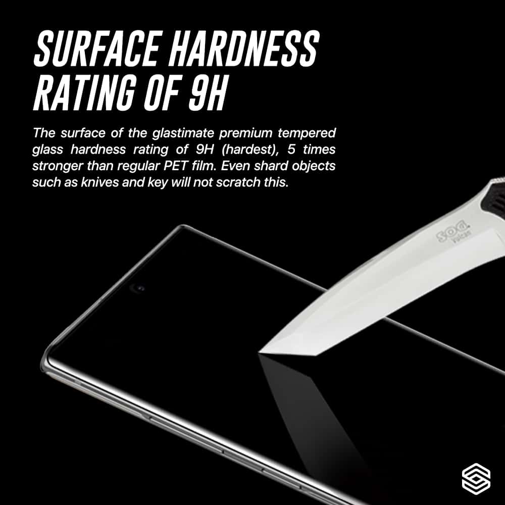 SIEGE GLASTIMATE Samsung Galaxy S22 Ultra Clear Full Coverage Protection Tempered Glass Screen Protector
