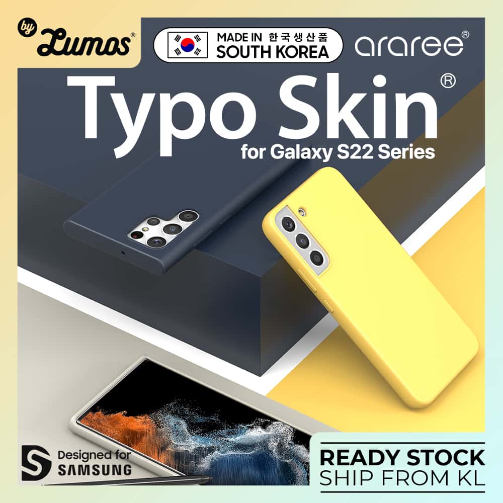ARAREE TYPO SKIN Samsung Galaxy S22 / S22 Plus / S22 Ultra Smooth Touch Protective Phone Case