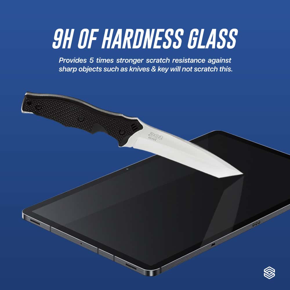 SIEGE GLASTIMATE (Clear) Samsung Galaxy Tab S7 & S8 Premium Tempered Glass
