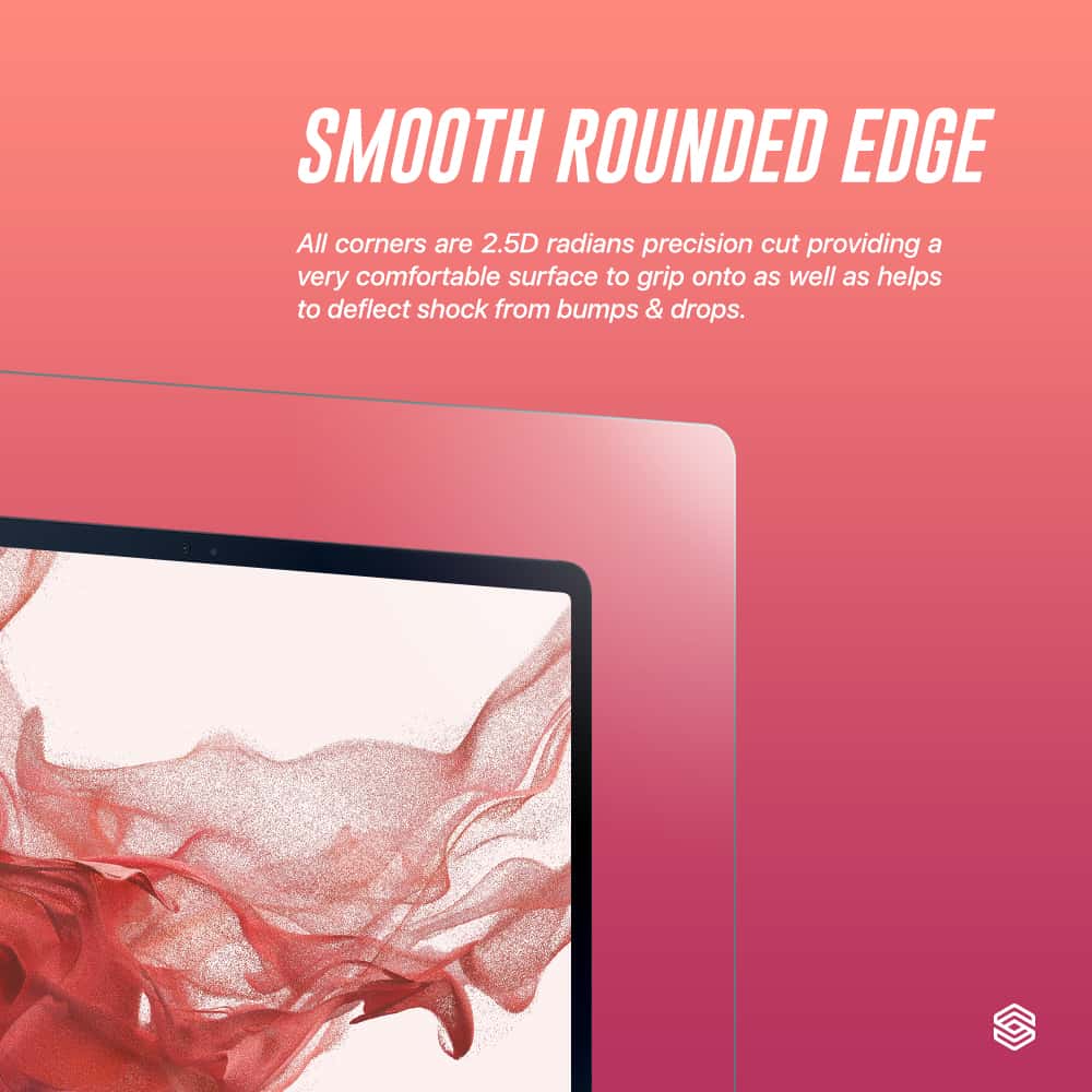 SIEGE GLASTIMATE (Clear) Samsung Galaxy Tab S7 Plus & S8 Plus Premium Tempered Glass