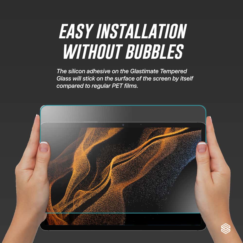 SIEGE GLASTIMATE (Clear) Samsung Galaxy Tab S8 Ultra Premium Tempered Glass