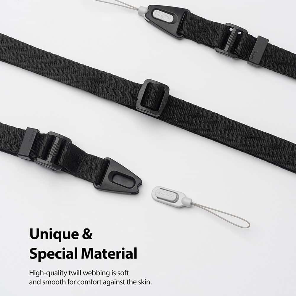 RINGKE LANYARD STRAP For Smart Device Cell Phone Cases, Keys, Cameras – Black