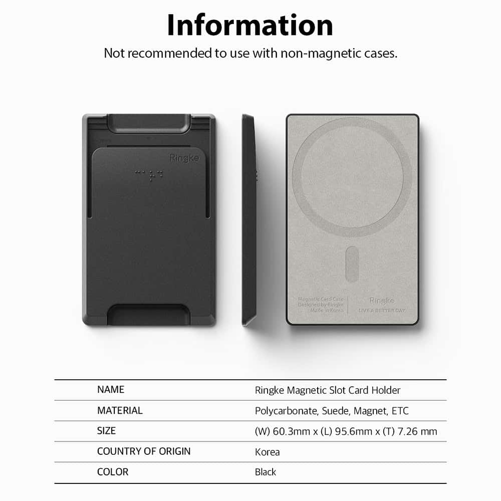 RINGKE MAGNETIC SLOT CARD HOLDER