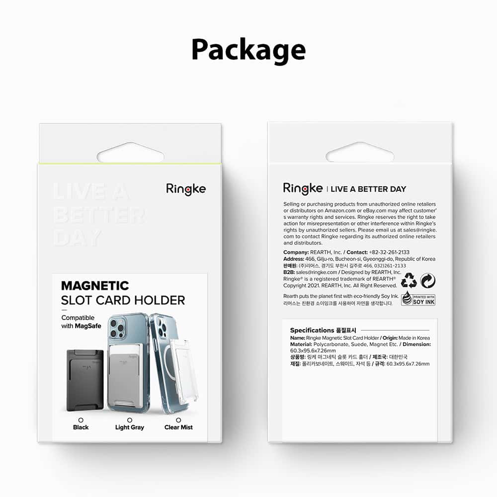 RINGKE MAGNETIC SLOT CARD HOLDER