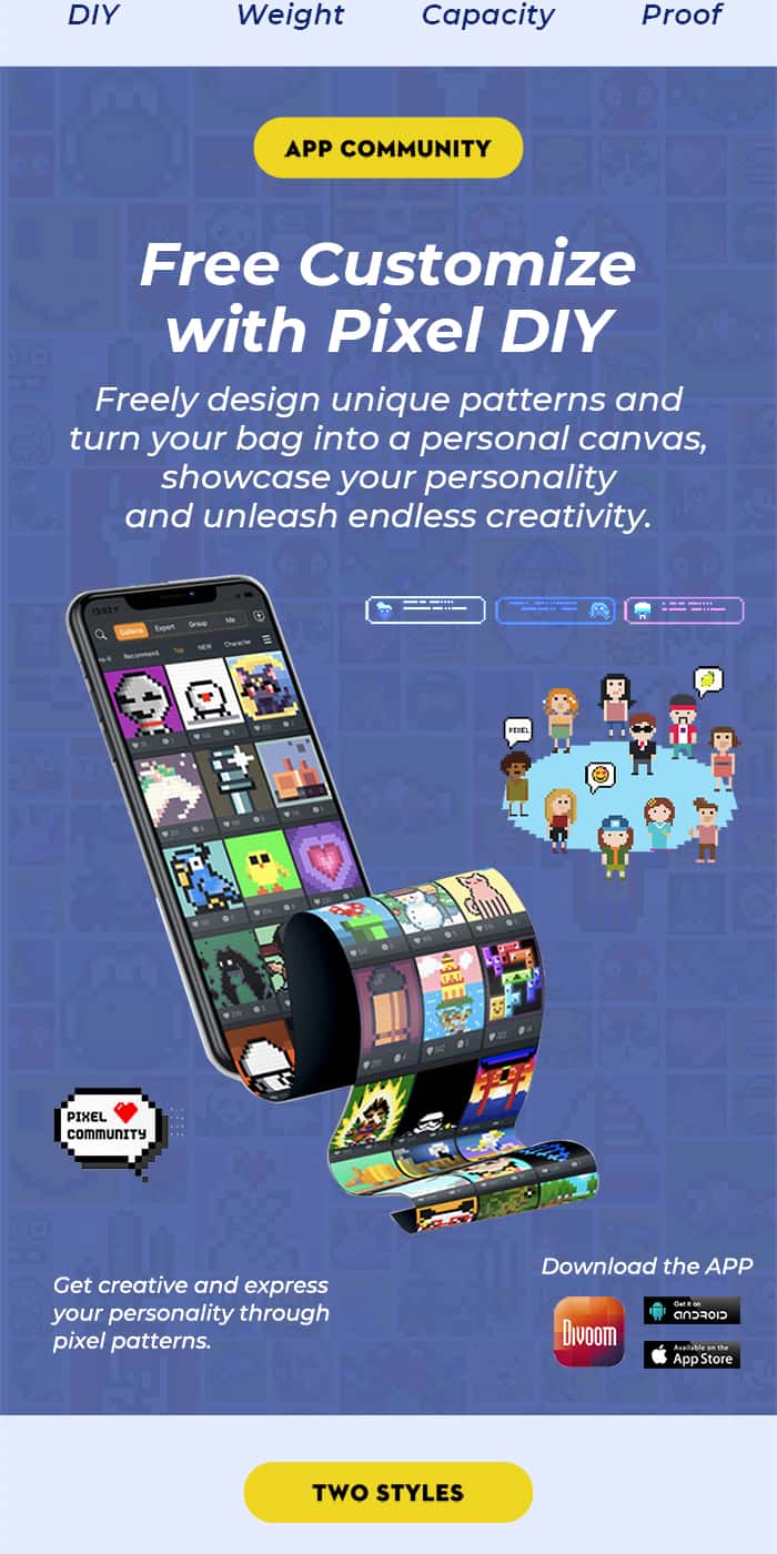 DIVOOM PIXOO BACKPACK-S Pixel Backpack