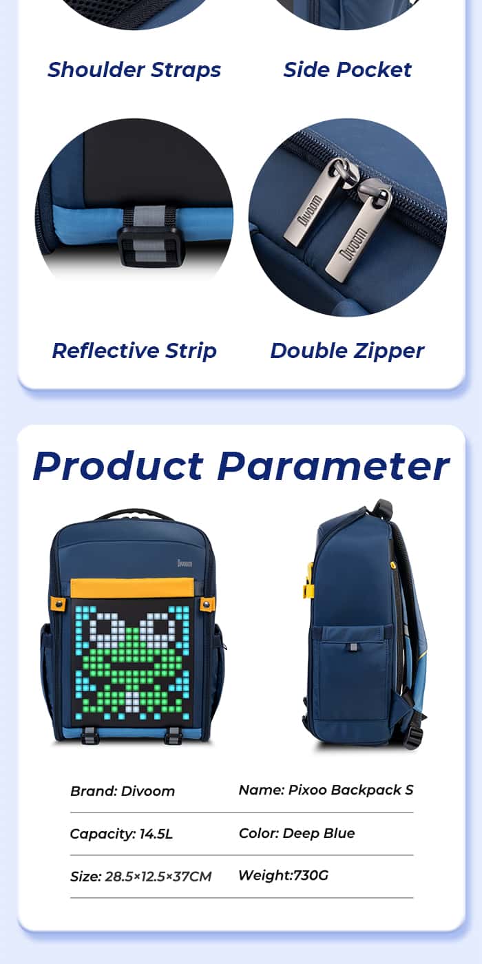 DIVOOM PIXOO BACKPACK-S Pixel Backpack