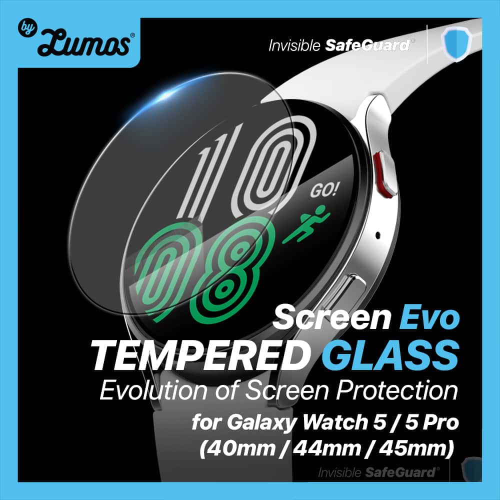 INVISIBLE SAFEGUARD SCREEN EVO TEMPERED GLASS For Samsung Galaxy Watch 5 / 5 Pro Series