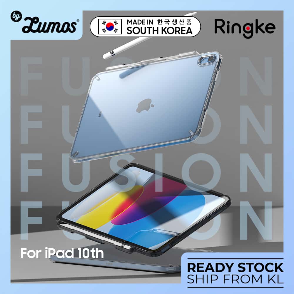 Ringke FUSION Series Case for iPad 10th with Pencil Holder Over Charge Prevention Protective Cover