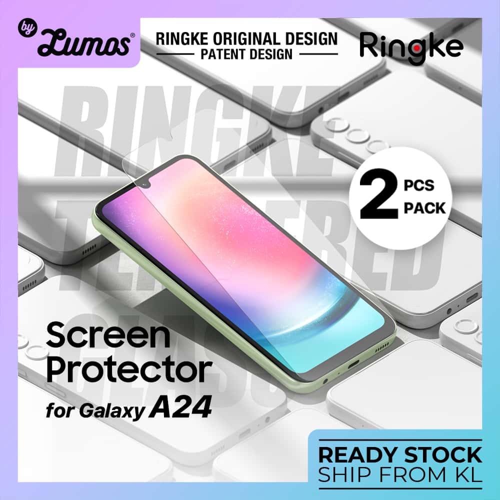 Ringke Clear Shield For Samsung Galaxy A24 Tempered Glass (2 Pack)