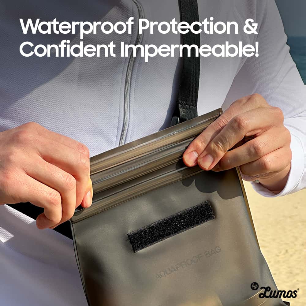ARAREE AQUAPROOF CROSS PACK One-Touch Zipper Type Waterproof Pack More Storage More Convenience IPX8 Rated