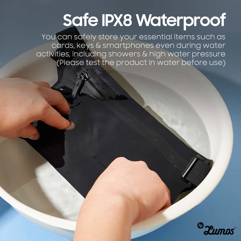 ARAREE AQUAPROOF CROSS PACK One-Touch Zipper Type Waterproof Pack More Storage More Convenience IPX8 RATED