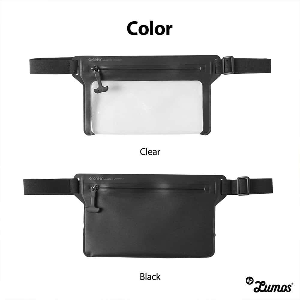 ARAREE AQUAPROOF CROSS PACK One-Touch Zipper Type Waterproof Pack More Storage More Convenience IPX8 RATED
