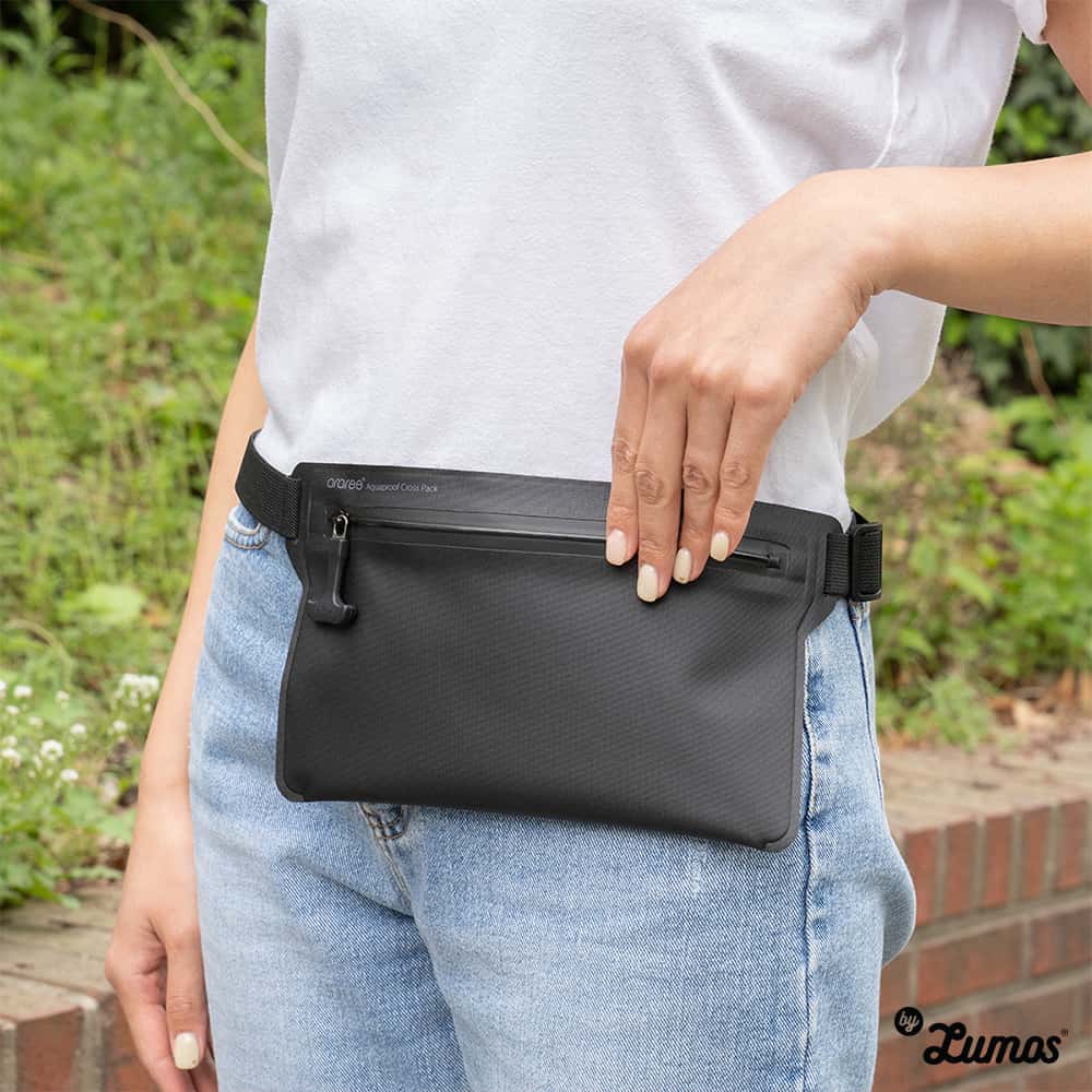 ARAREE AQUAPROOF CROSS PACK One-Touch Zipper Type Waterproof Pack More Storage More Convenience IPX8 RATED
