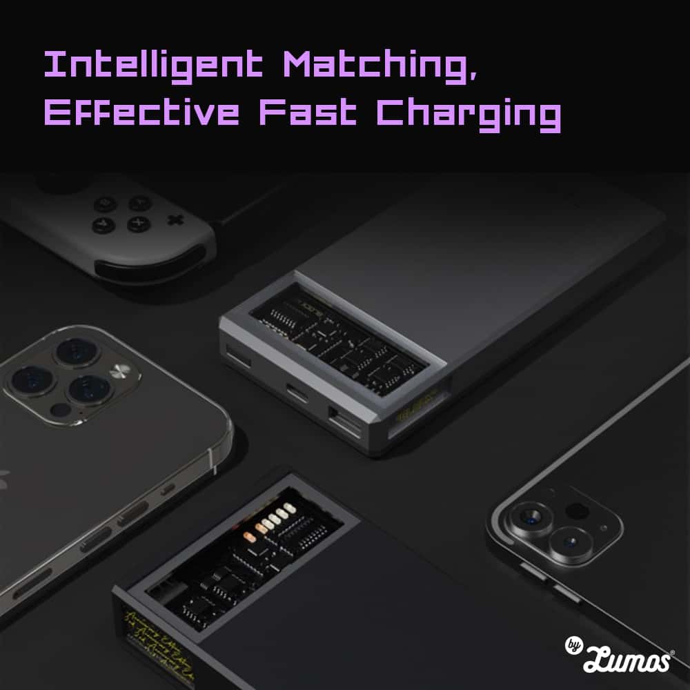 TEGIC BLOCK 60|60W Fast Charge In and Out 15000 mAh USB-A and USB-C High Power Fast Charging Power Bank