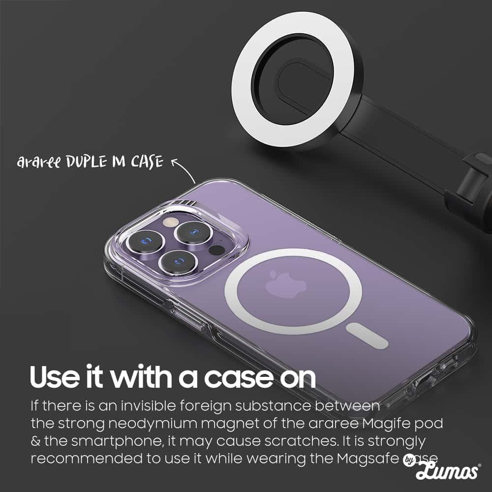 ARAREE MAGFIE POD MAGNETIC SELFIE STICK For Smartphone 69cm Strong Magnet Tripod Bluetooth 5.0 Remote Control