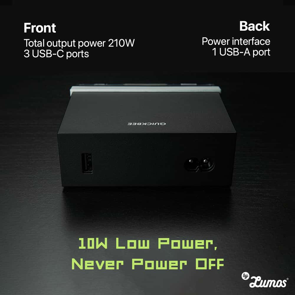 TEGIC QUICKBEE 210W Multifunctional Desktop Power Station World’s Fastest Recharging Power Bank in 12mins