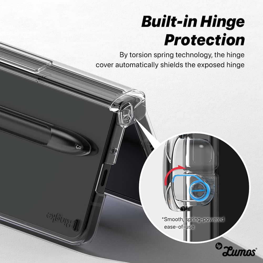 RINGKE SLIM HINGE SERIES CASING For Samsung Galaxy Z Fold 4 Transparent Protective Case